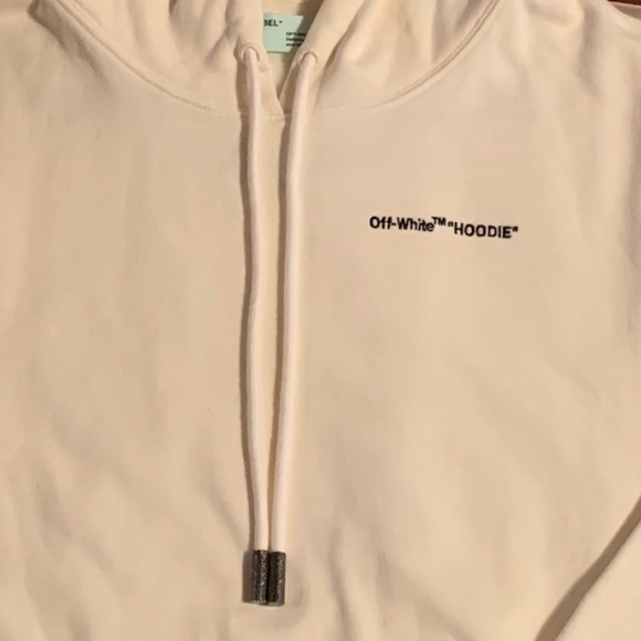 Off-White Quotes Cropped Hoodie - Picture 5 of 12
